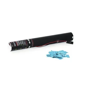 Canon à confettis électrique 50 cm (bleu)