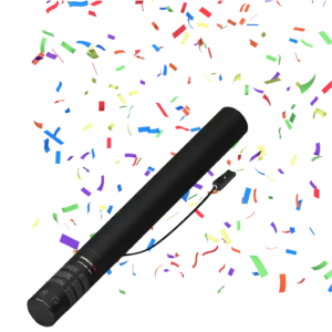 Canon à confettis électrique 50 cm (multicouleur)