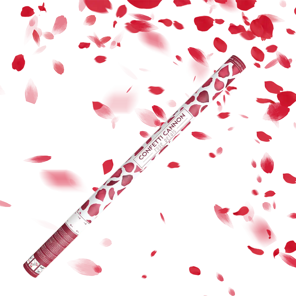 Canon à confettis pétale rouge 80 cm