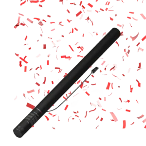 Canon à confettis électrique 80 cm (rouge)