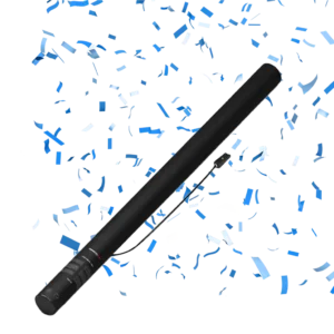 Canon à confettis électrique 80 cm (bleu)