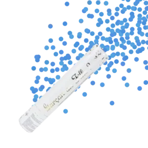 Canon à confettis Gender Reveal Bleu
