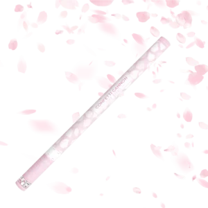 Canon à confettis pétale blanche 80 cm
