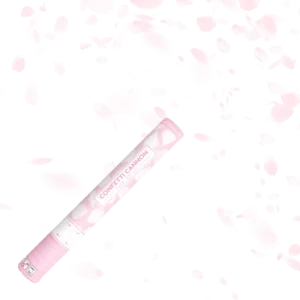 Canon à confettis pétale blanche 40 cm