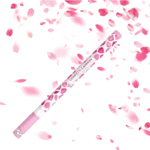 Canon à confettis pétale rose 80 cm