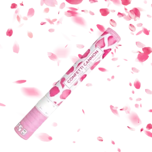Canon à confettis pétale rose 40 cm