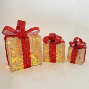 Trio de cadeaux lumineux