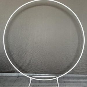 Arche ronde en acier blanc