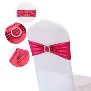 Bandeau de chaise fushia métallique
