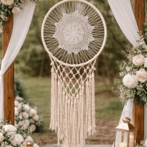 Suspension en macramé