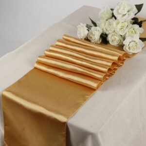 Chemin de table en satin doré