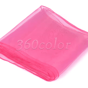 Chemin de table en organza fushia
