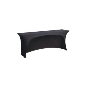 Housse en lycra noire pour table d'honneur