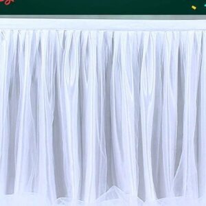 Jupe de table  tulle/satin  blanche