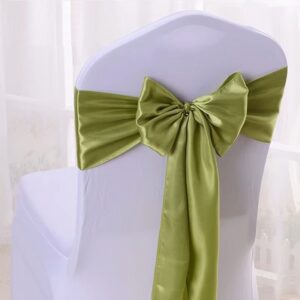 Nœud de chaise en satin vert clair