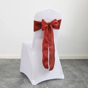 Nœud de chaise en satin bordeau