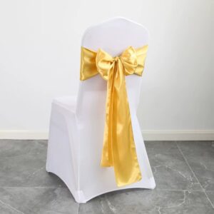 Nœud de chaise en satin doré