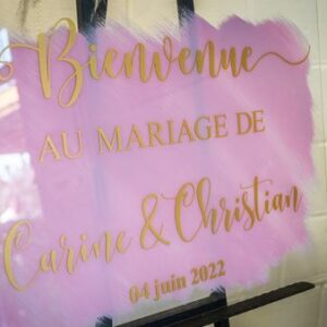 Panneau en plexi personnalisable