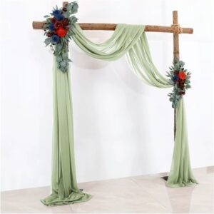 Voilage en mousseline vert clair
