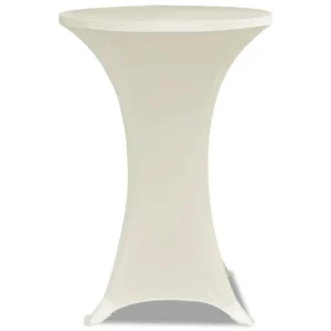 Housse table mange debout écrue