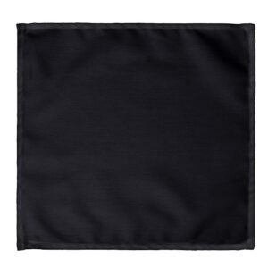 Serviettes en polyester noire