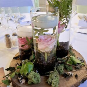 Trio de vase cylindrique