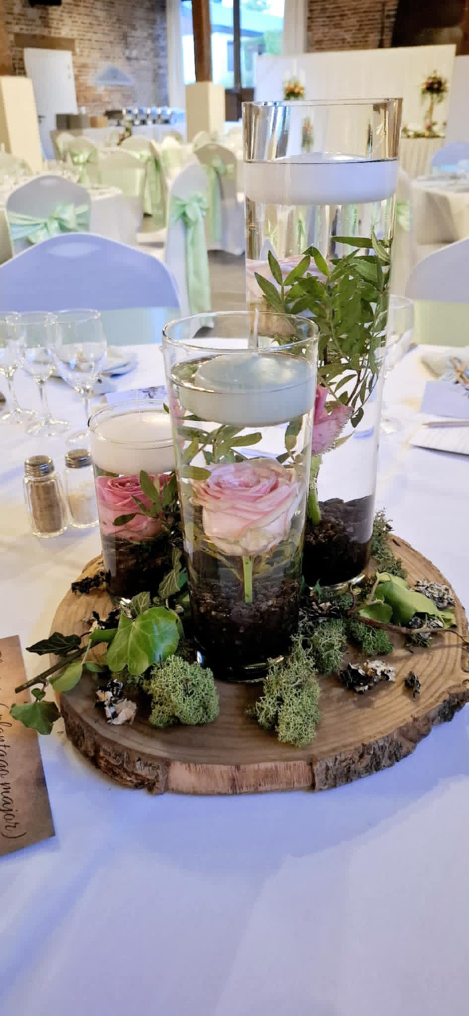 Trio de vase cylindrique